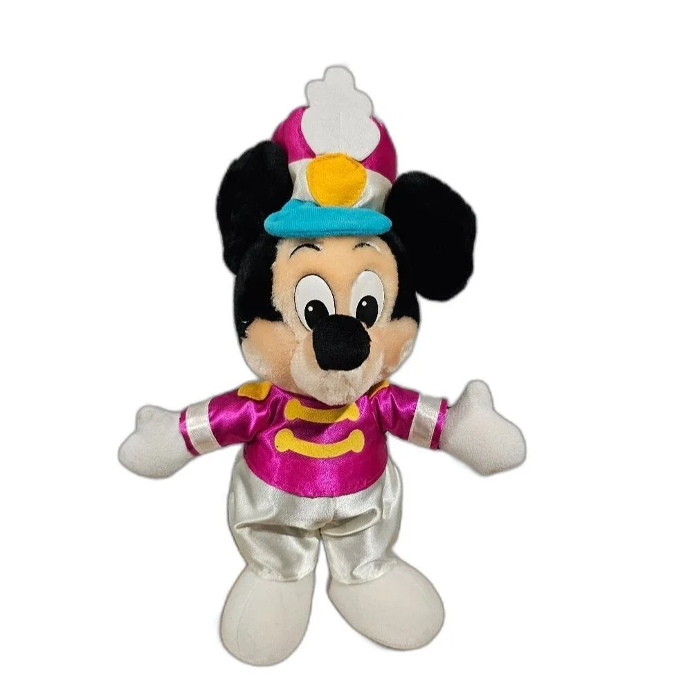 Vintage Disneyland 20th Anniversary Mickey Mouse Drum Major Plush 10
